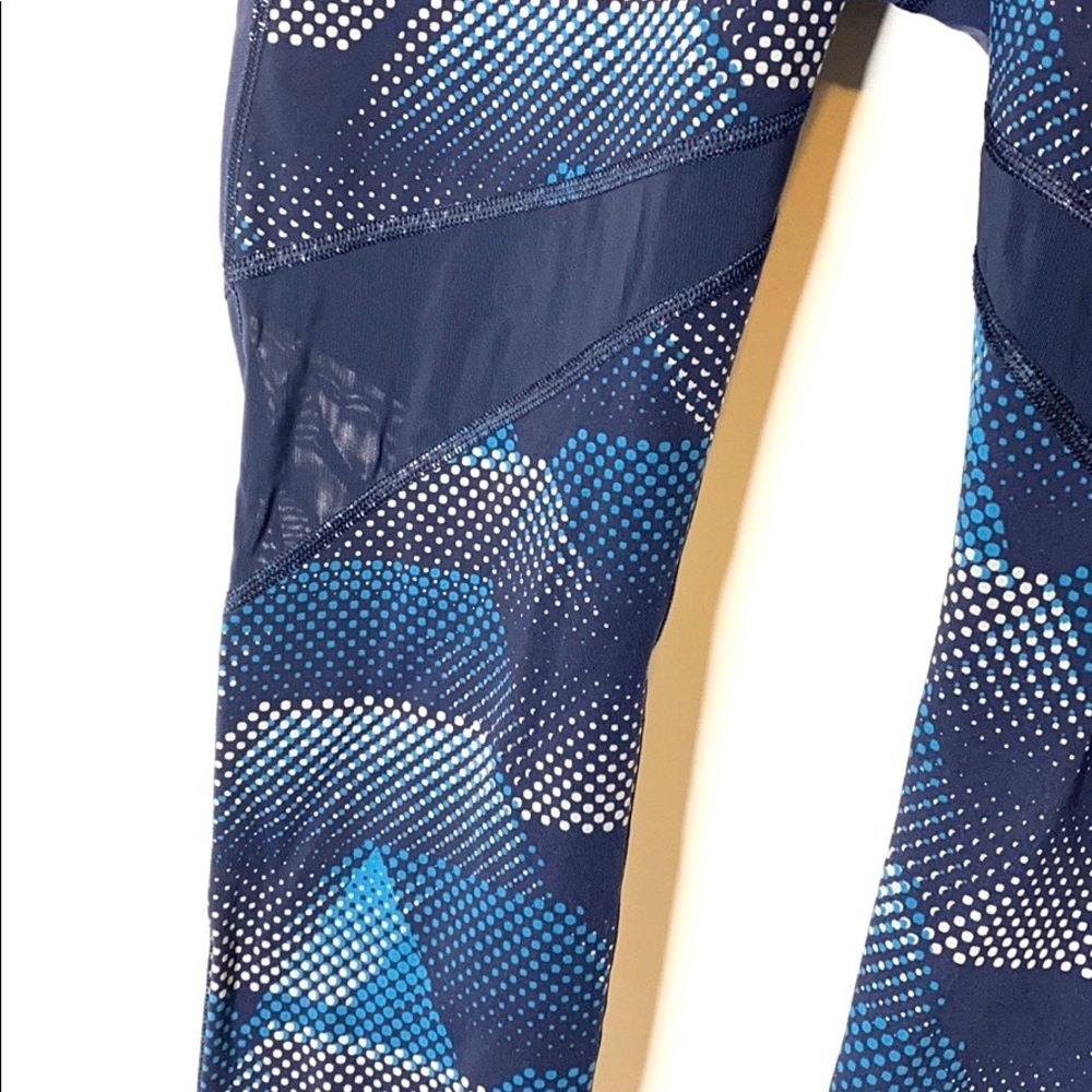 Athleta Blue Workout Leggings Size L - Picture 4 of 8